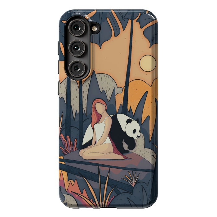 Galaxy S23 Plus StrongFit The panda and the girl by Steve Wade (Swade)