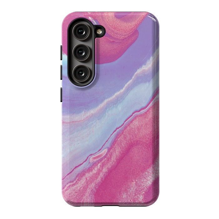 Galaxy S23 StrongFit Pink Wave by Ashley Camille
