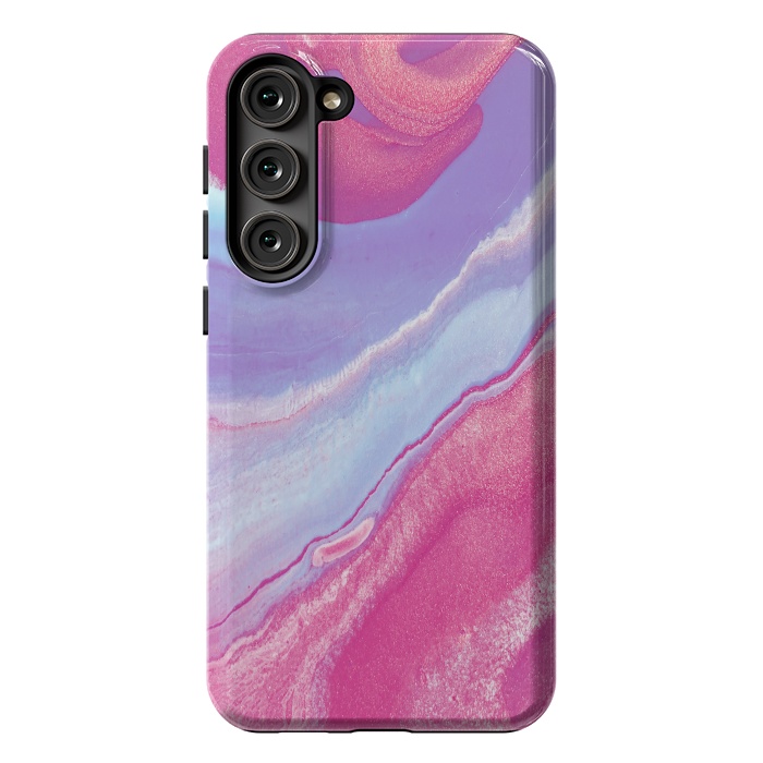 Galaxy S23 Plus StrongFit Pink Wave by Ashley Camille
