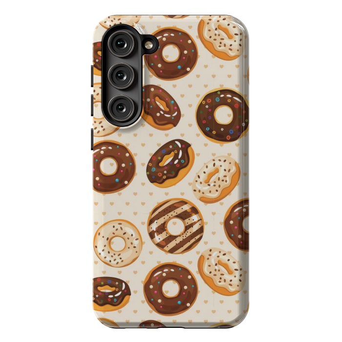 Galaxy S23 Plus StrongFit chocolate donut love by MALLIKA