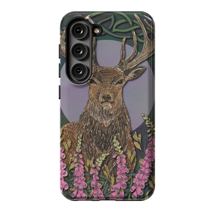 Galaxy S23 StrongFit Woodland Stag by Lotti Brown