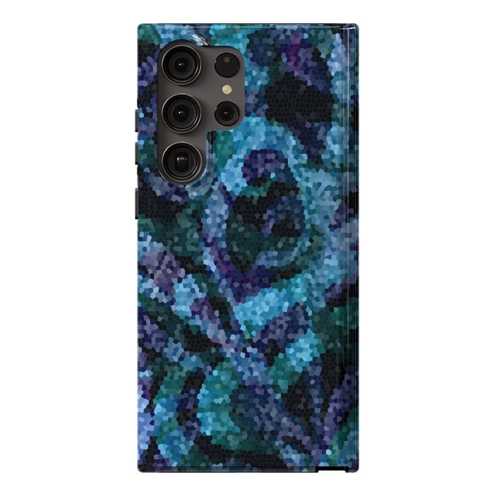 Galaxy S23 Ultra StrongFit Mosaic Floral Abstract G21B by Medusa GraphicArt