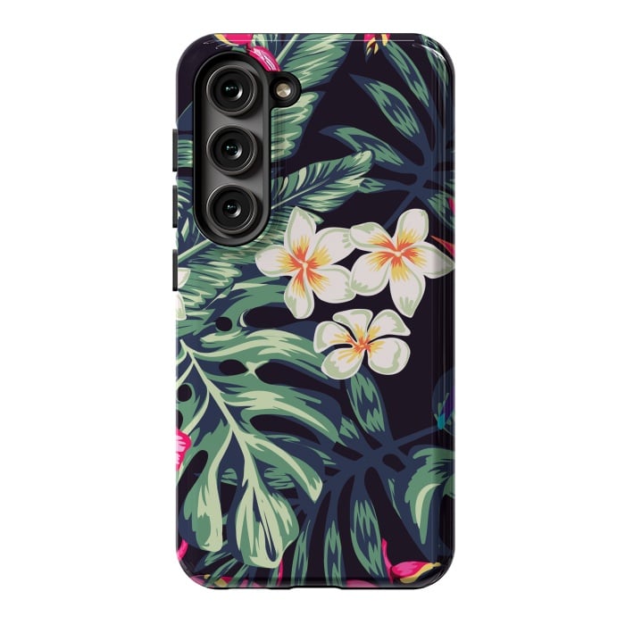 Galaxy S23 StrongFit Tropical Floral Pattern XVII by ArtsCase