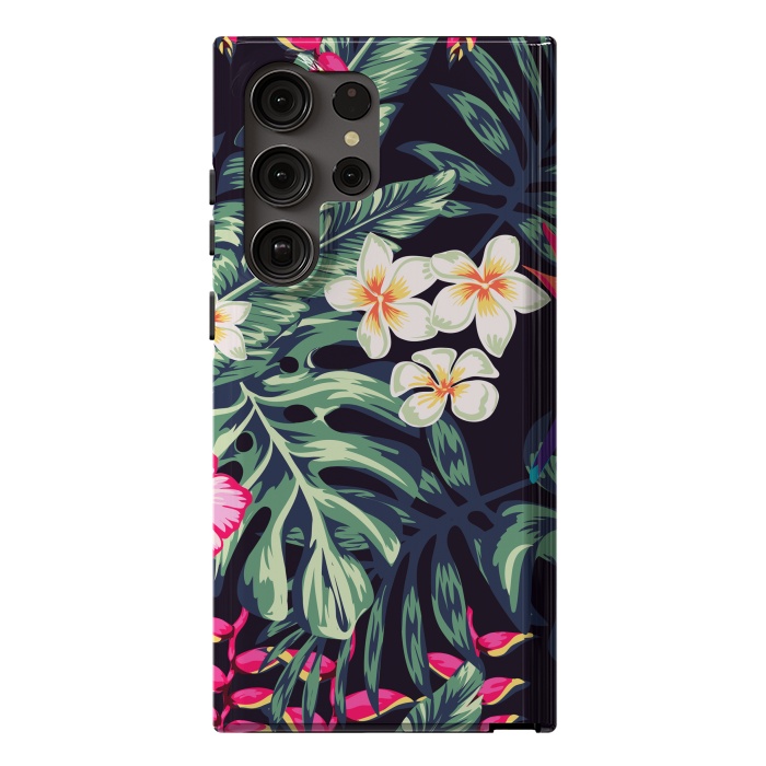 Galaxy S23 Ultra StrongFit Tropical Floral Pattern XVII by ArtsCase