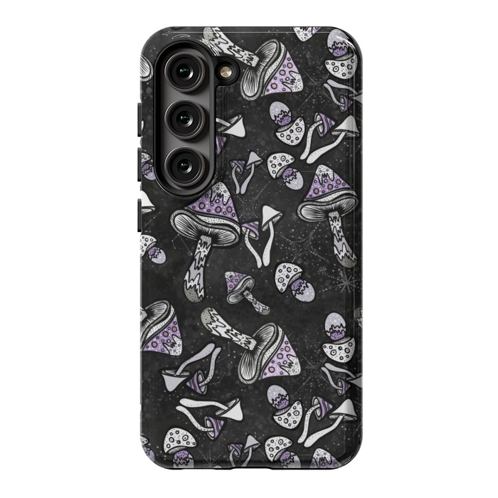 Galaxy S23 StrongFit Shrooms by Rose Halsey