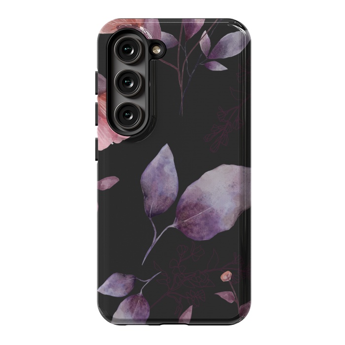 Galaxy S23 StrongFit rose gray flowers by haroulita