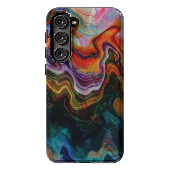 Galaxy S23 Plus StrongFit Digitalart Abstract Marbling G596 by Medusa GraphicArt