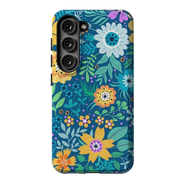 Galaxy S23 StrongFit Yellow Flowers by ArtsCase