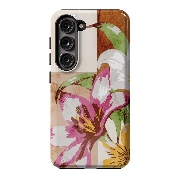 Galaxy S23 StrongFit Floral Insiration by Creativeaxle