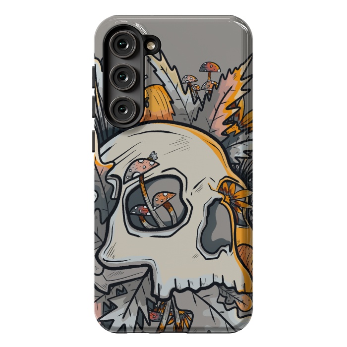 Galaxy S23 Plus StrongFit The mushrooms and skull by Steve Wade (Swade)