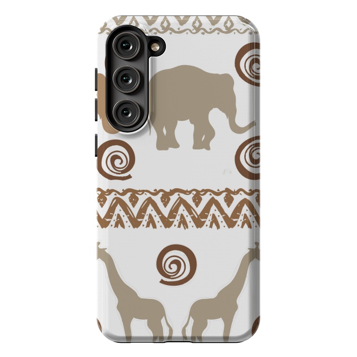 Galaxy S23 Plus StrongFit giraffe and elephant by haroulita