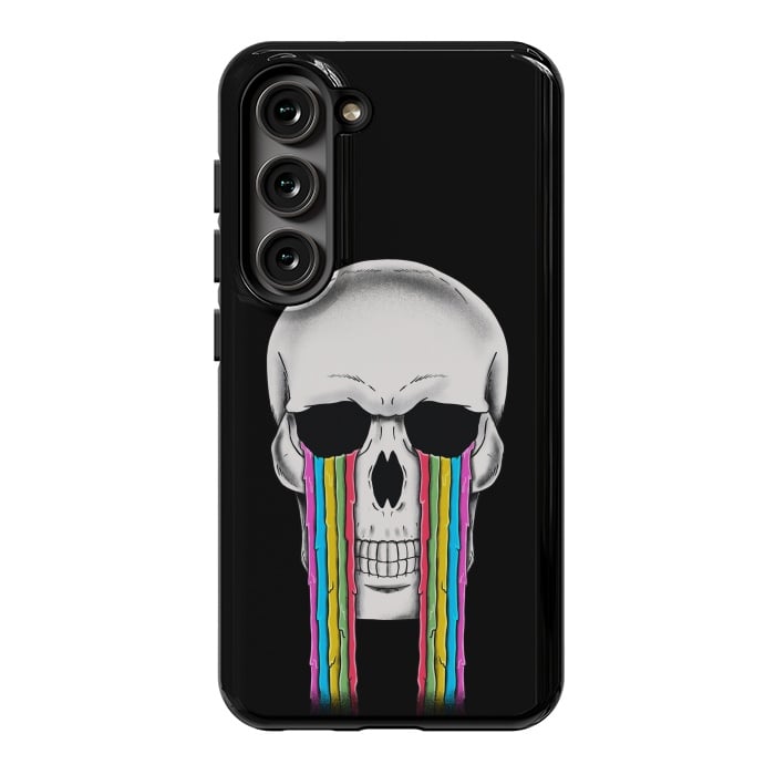 Galaxy S23 StrongFit Skull Crying by Coffee Man