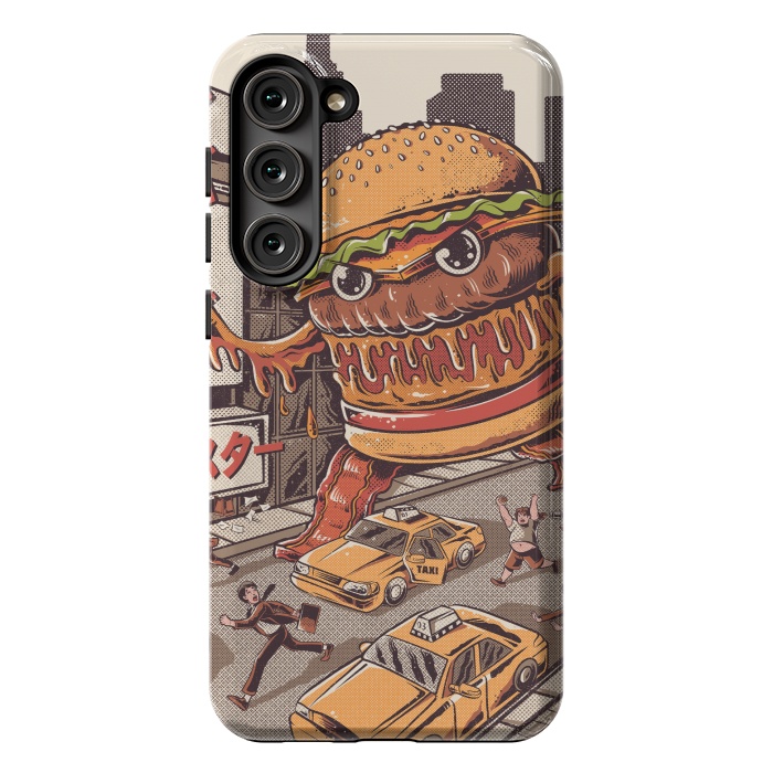Galaxy S23 Plus StrongFit Burgerzilla by Ilustrata