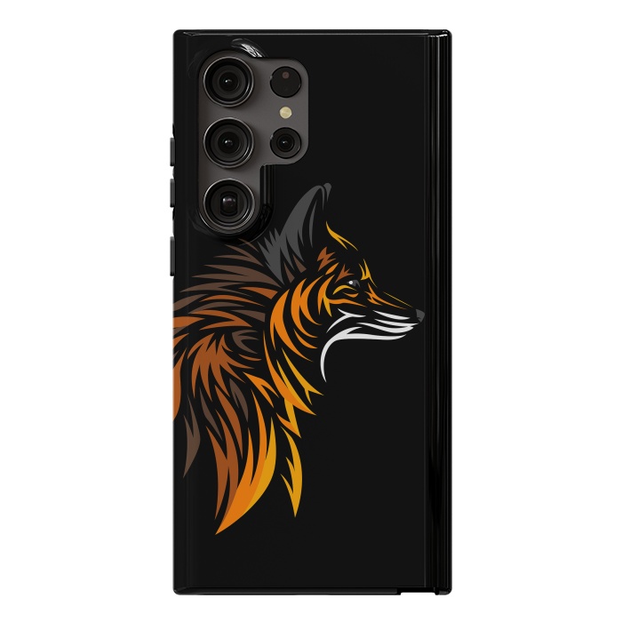 Galaxy S23 Ultra StrongFit Tribal fox face by Alberto