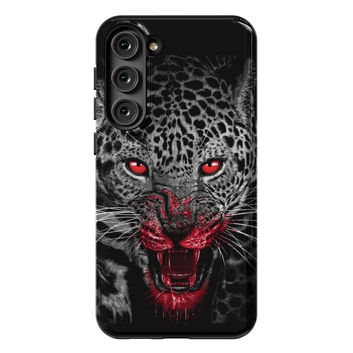 Galaxy S23 Plus StrongFit Blood Leopard by Alberto
