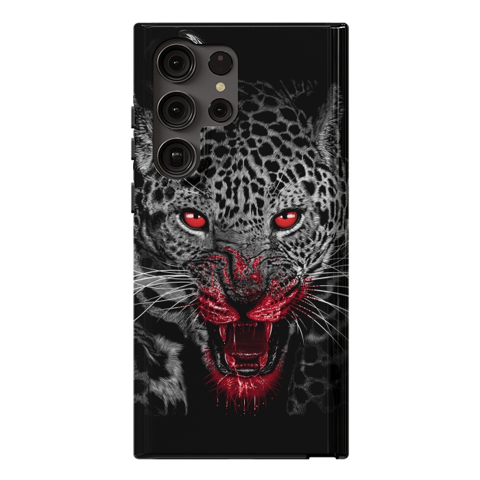 Galaxy S23 Ultra StrongFit Blood Leopard by Alberto