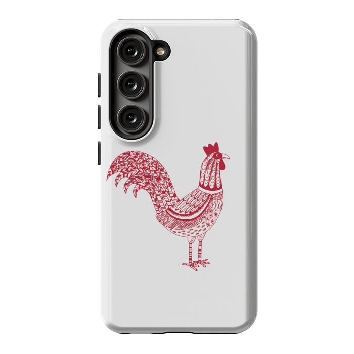 Galaxy S23 StrongFit The Most Magnificent Rooster in the Chicken Coop by Nic Squirrell