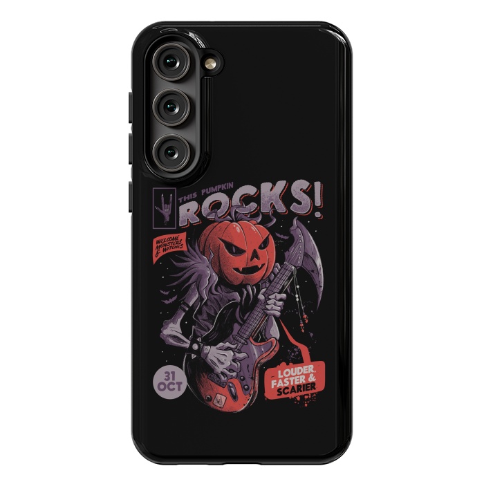 Galaxy S23 Plus StrongFit Rock Pumpkin by eduely