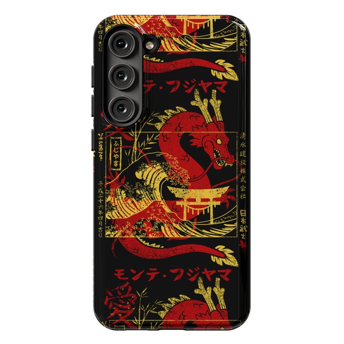 Galaxy S23 Plus StrongFit Red chinese dragon gold by Alberto