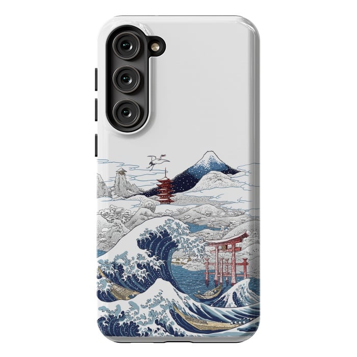 Galaxy S23 Plus StrongFit Winter wave in japan by Alberto