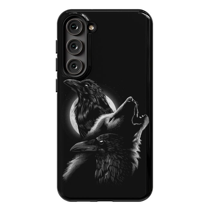 Galaxy S23 Plus StrongFit Wolf crow by Alberto