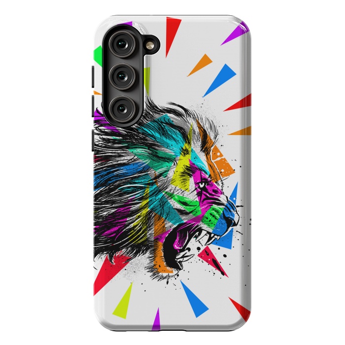 Galaxy S23 Plus StrongFit Sketch lion triangle by Alberto