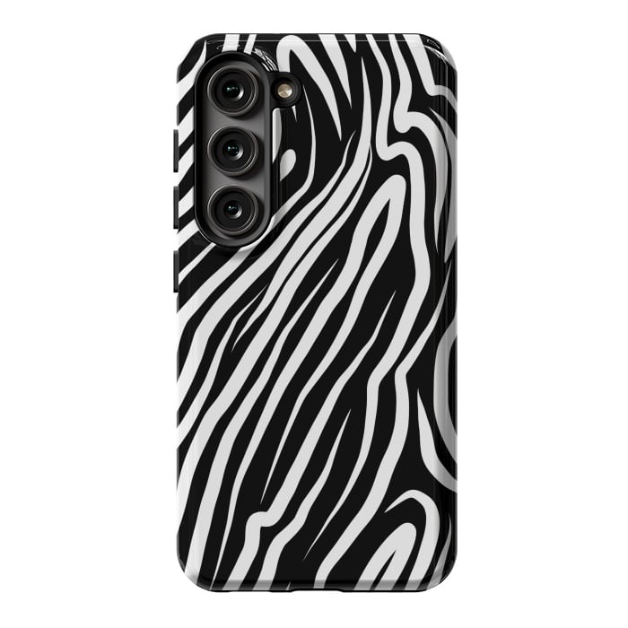 Galaxy S23 StrongFit Zebra work abstract by Josie