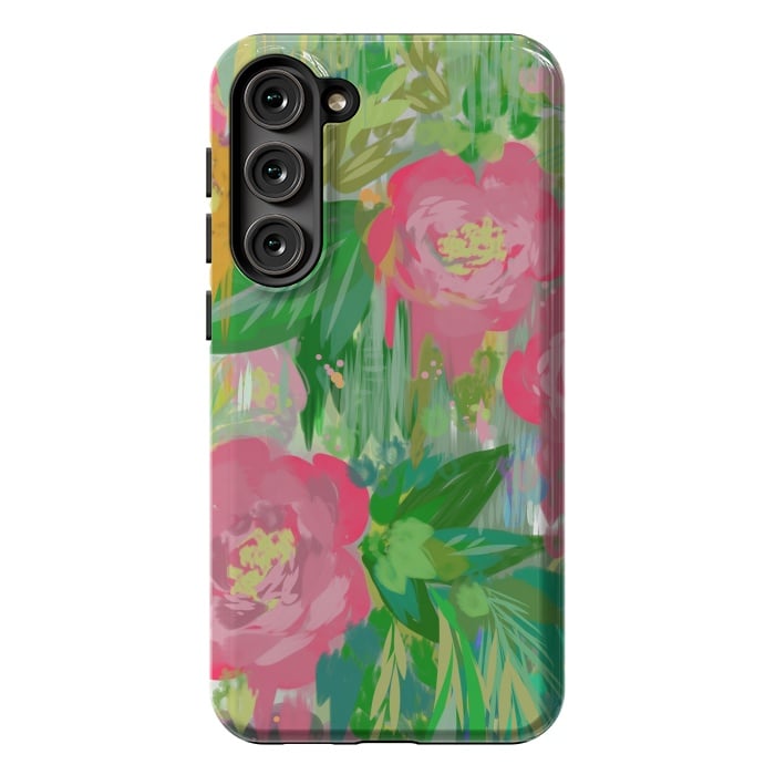 Galaxy S23 Plus StrongFit Wild Roses by Josie