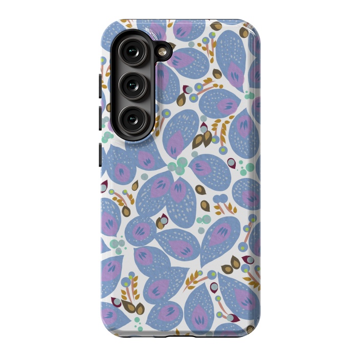 Galaxy S23 StrongFit Paisley Blue by Josie
