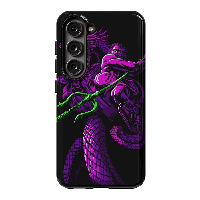 Galaxy S23 StrongFit Poseidon with Trident and Dragon by Alberto