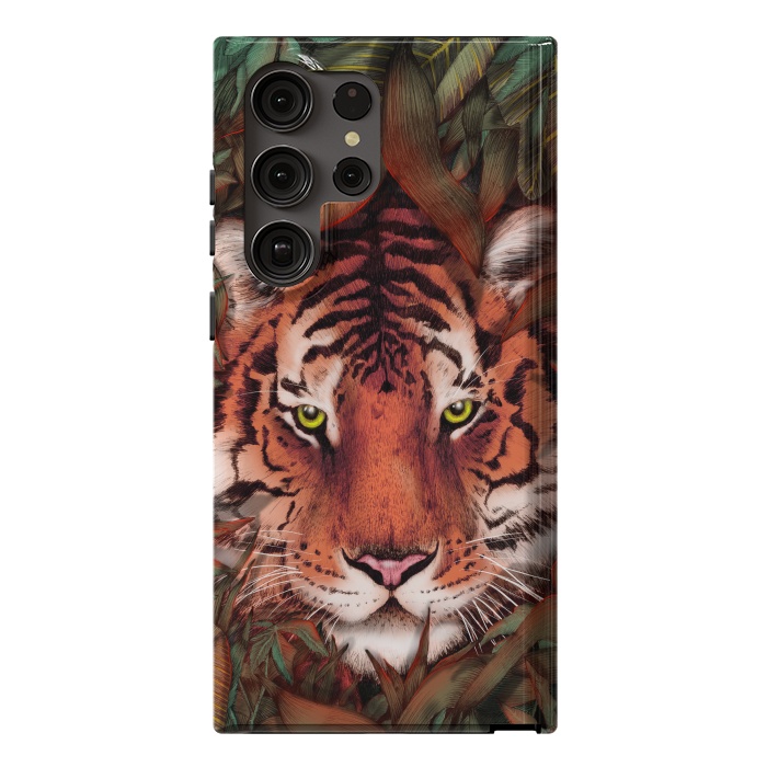 Galaxy S23 Ultra StrongFit Jungle Tiger Majesty Colour Version by ECMazur 