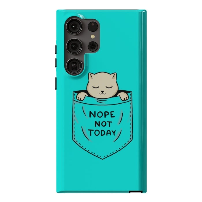 Galaxy S23 Ultra StrongFit Cat Pocket by Coffee Man