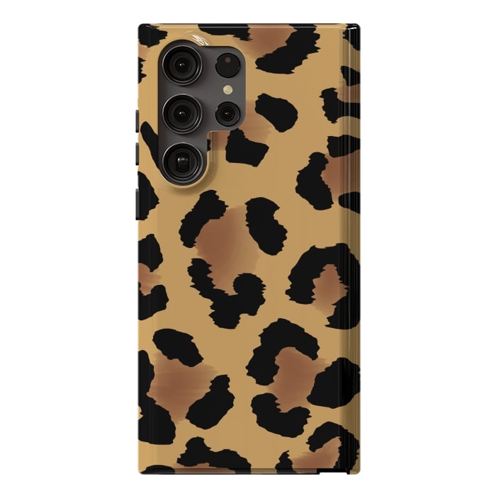 Galaxy S23 Ultra StrongFit Brown Animal Print by ArtsCase