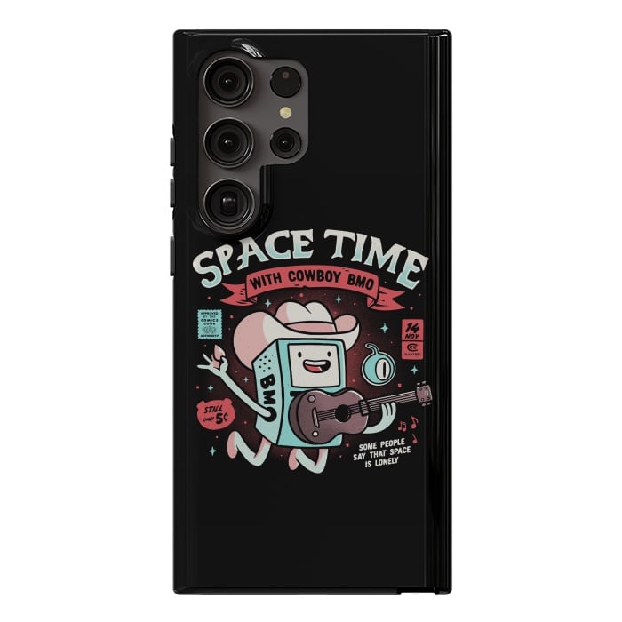 Galaxy S23 Ultra StrongFit Space Time Cool Robot Cowboy Gift by eduely
