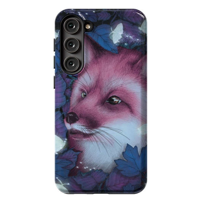 Galaxy S23 Plus StrongFit Fox in the Midnight Forest by ECMazur 
