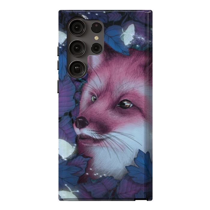 Galaxy S23 Ultra StrongFit Fox in the Midnight Forest by ECMazur 