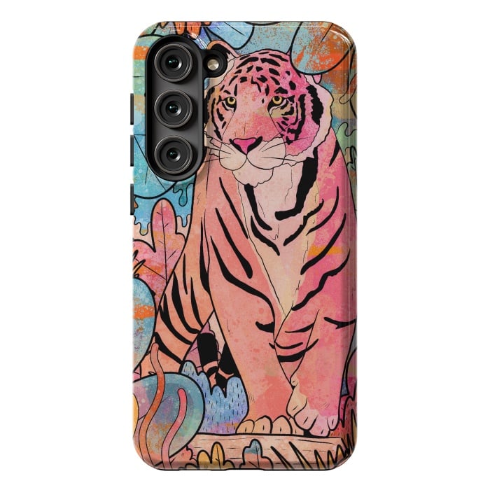 Galaxy S23 Plus StrongFit The big tiger cat by Steve Wade (Swade)