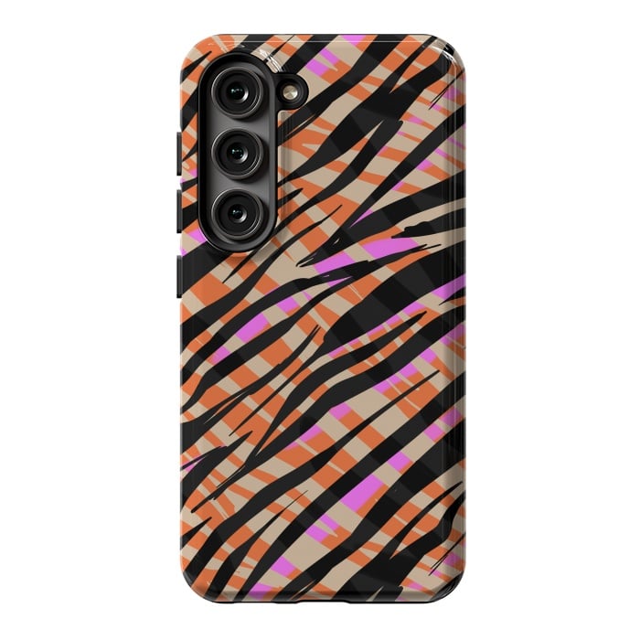 Galaxy S23 StrongFit Tiger skin by Laura Grant