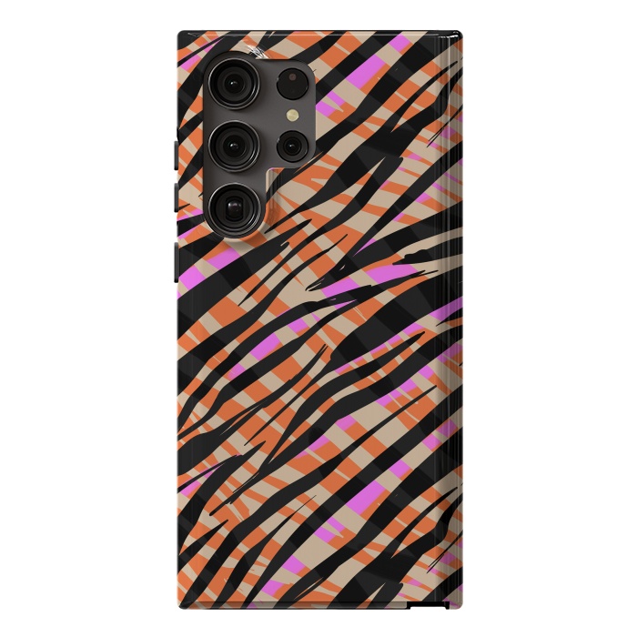Galaxy S23 Ultra StrongFit Tiger skin by Laura Grant