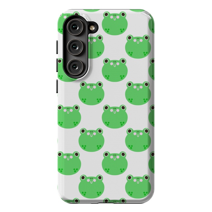 Galaxy S23 Plus StrongFit Happy Frogs by Sam Pernoski