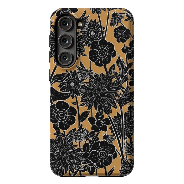 Galaxy S23 Plus StrongFit Dark gold spring by Steve Wade (Swade)