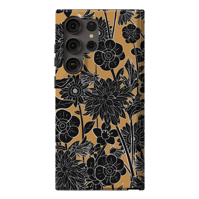 Galaxy S23 Ultra StrongFit Dark gold spring by Steve Wade (Swade)
