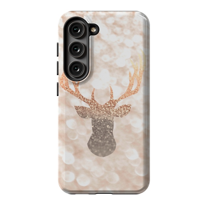 Galaxy S23 StrongFit CHAMPAGNER SANDY  STAG by Monika Strigel