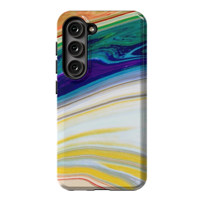Galaxy S23 StrongFit Abstract Marble Background Creative Contemporary Liquid Design by ArtsCase