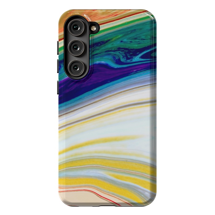 Galaxy S23 Plus StrongFit Abstract Marble Background Creative Contemporary Liquid Design by ArtsCase