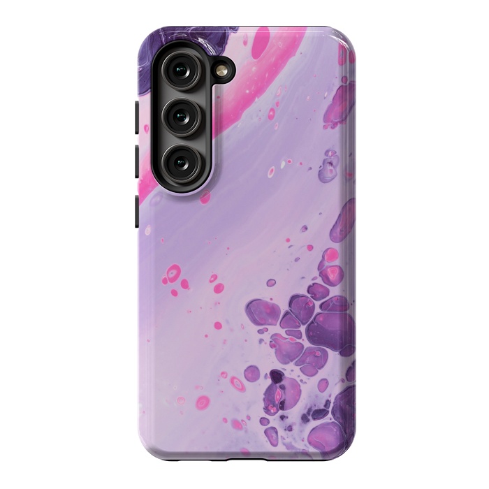 Galaxy S23 StrongFit Pink and Purple Waves by ArtsCase