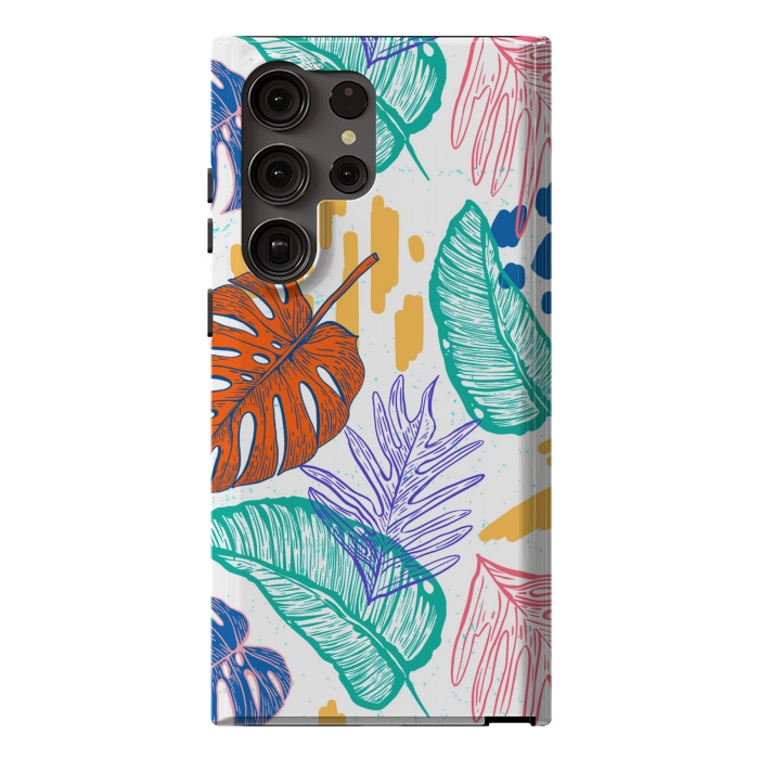 Galaxy S23 Ultra StrongFit Monstera Leaves by ArtsCase