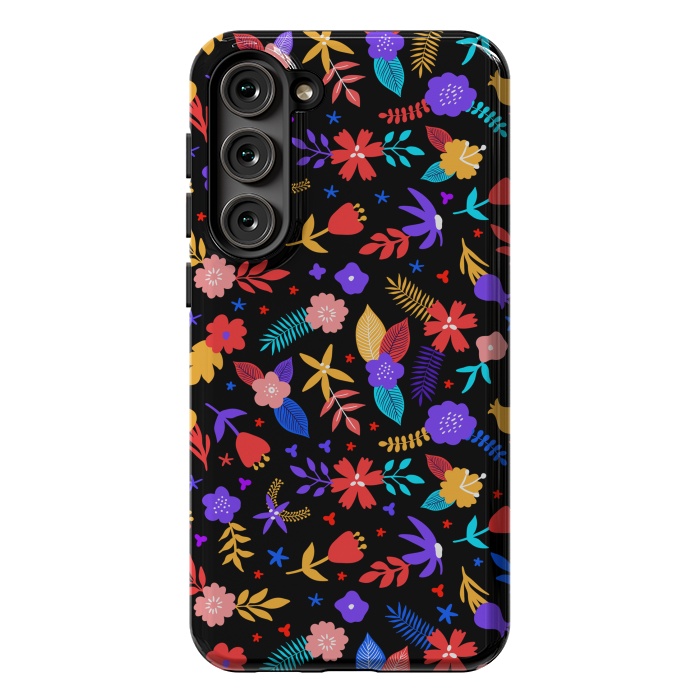 Galaxy S23 Plus StrongFit Multicoulored Floral Design by ArtsCase