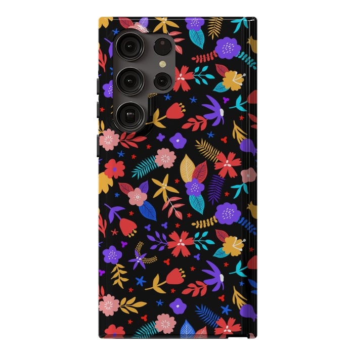 Galaxy S23 Ultra StrongFit Multicoulored Floral Design by ArtsCase