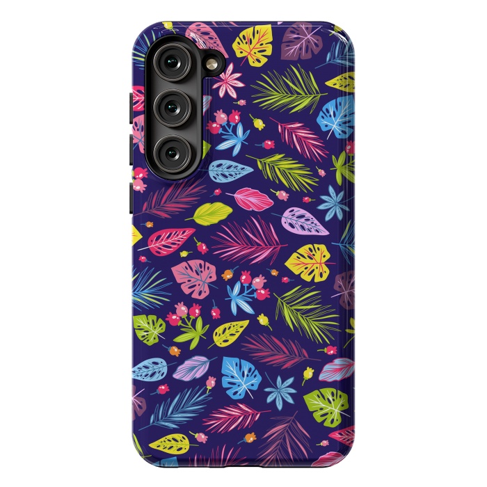 Galaxy S23 Plus StrongFit Summer Coulored Floral Design by ArtsCase